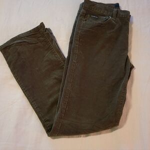 Calvin Klein Jeans Olive Green Corduroy Pants bootcut Size 8